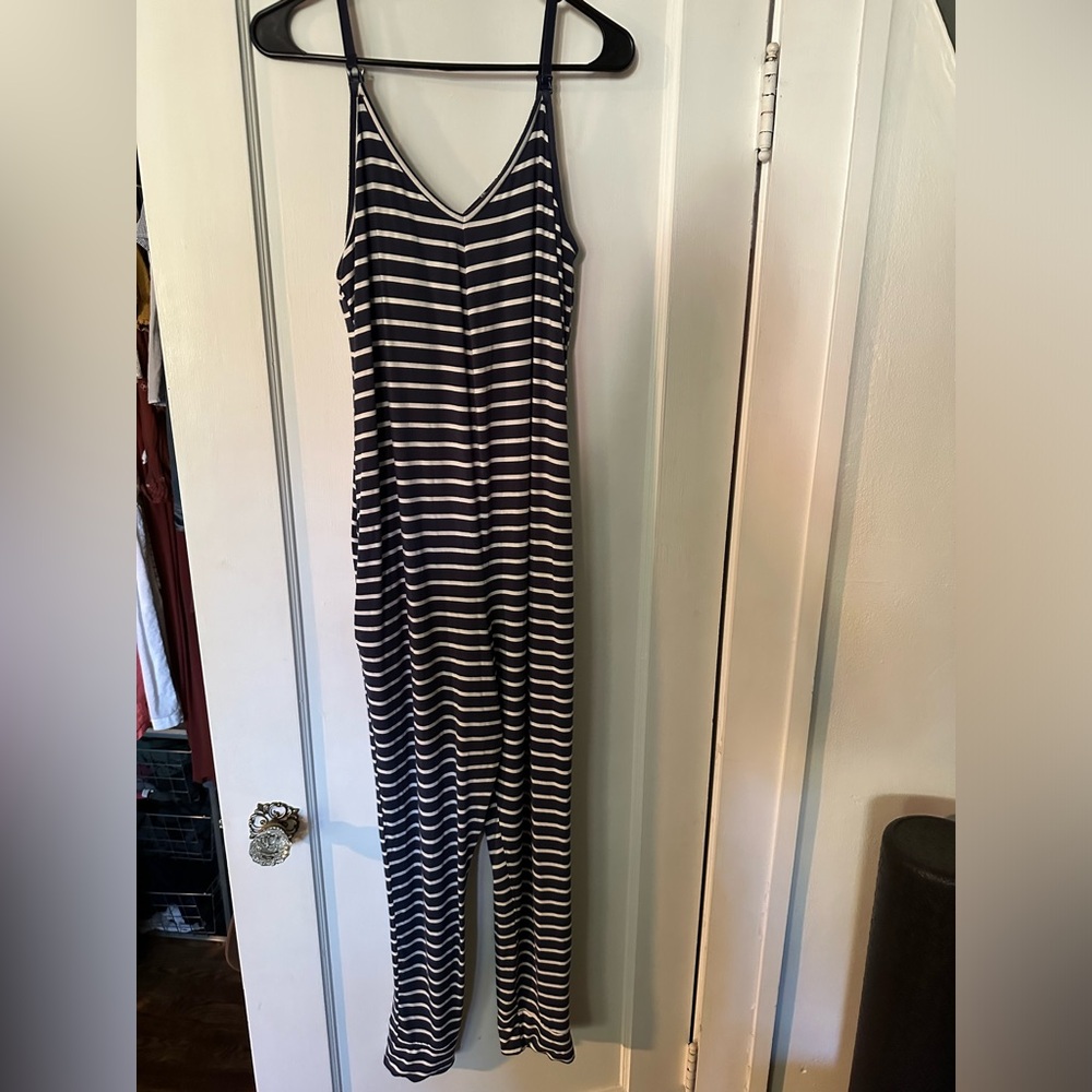 Maternity nursing pajama romper
